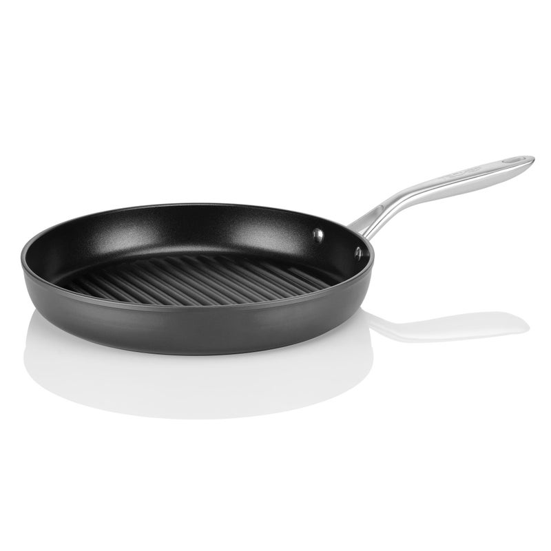 TECHEF - Onyx Collection, 12-inch Grill Pan For Stove Top, Nonstick Grill Pan For indoor cooking, PFOA-Free, Heavy-Duty Aluminum, Made In Korea (No Induction) - Image 4